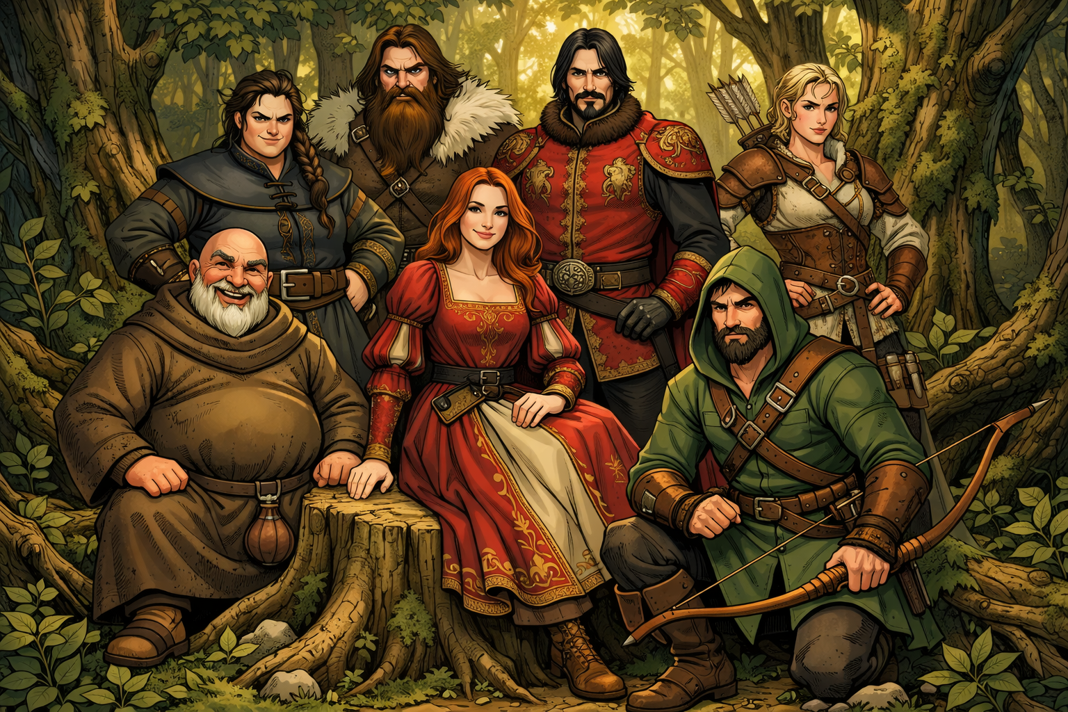 Personnages Robin des Bois